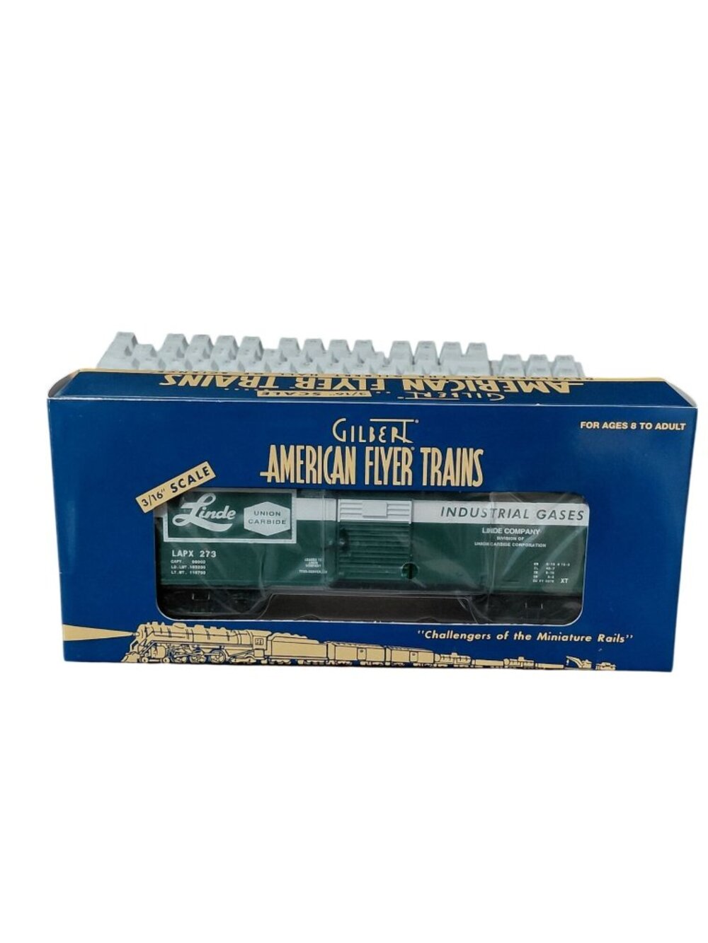 Gilbert American Flyer Linde Gas Box Tank Car TTOS 2003 New In Box 6-48231